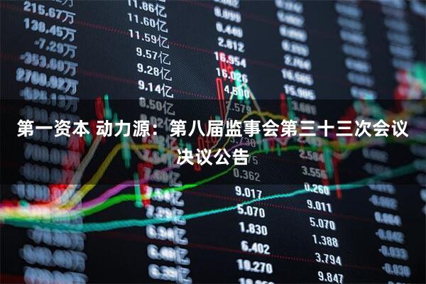 第一资本 动力源：第八届监事会第三十三次会议决议公告